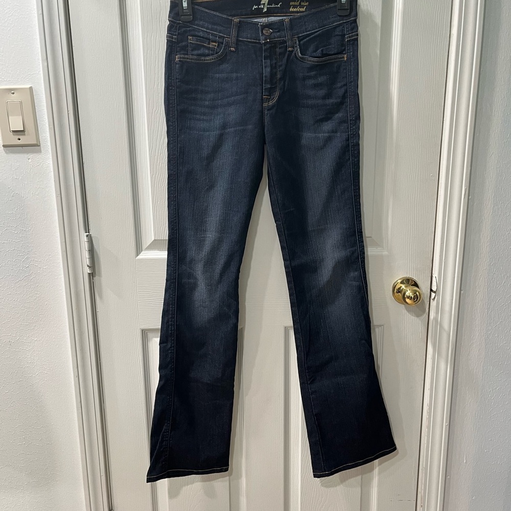 7 For All Mankind Women’s Boot Cut Jeans - Dark Blue
